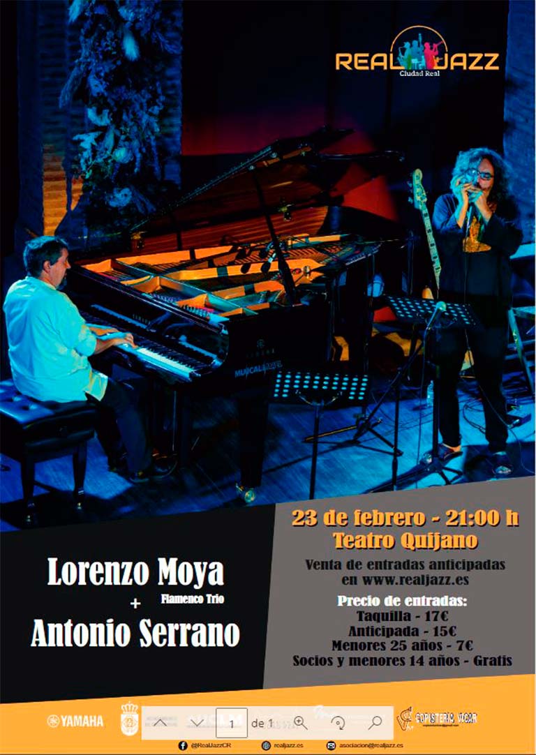 cartel concierto lorenzo moya