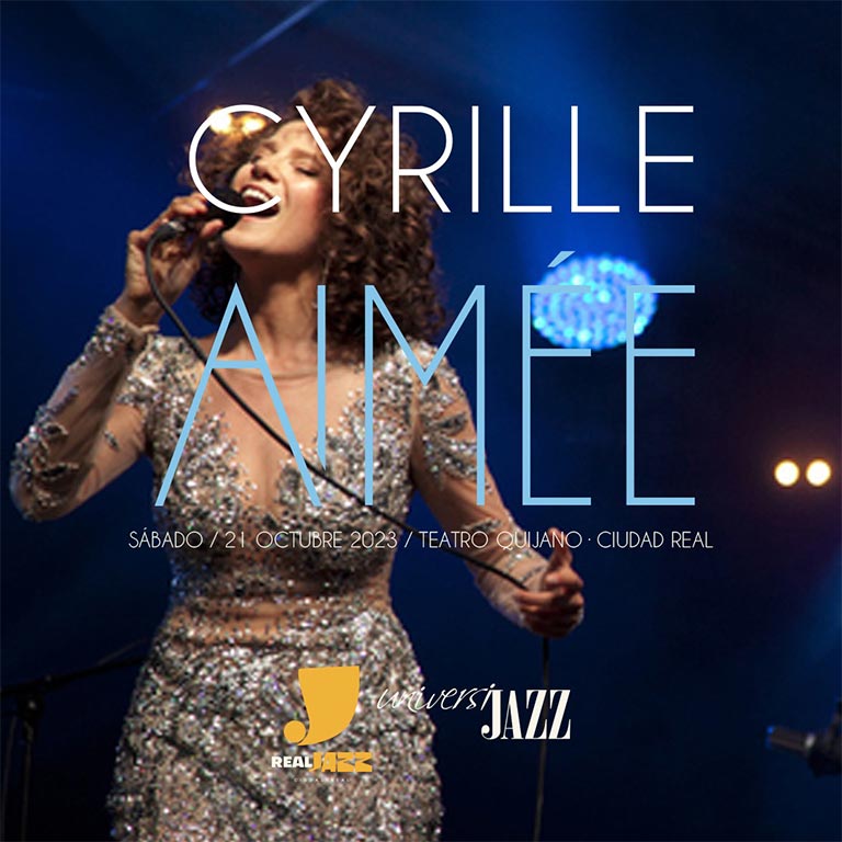 cartel del concierto de Cyrille Aimée en Ciudad Real 2023