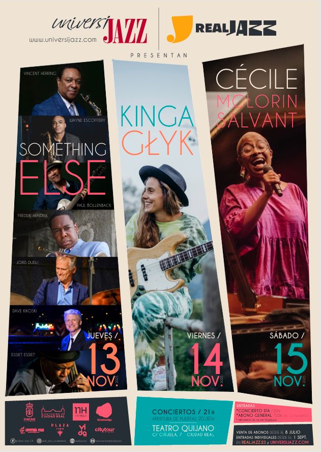 cartel del festival internacional Universijazz y Real jazz 2025